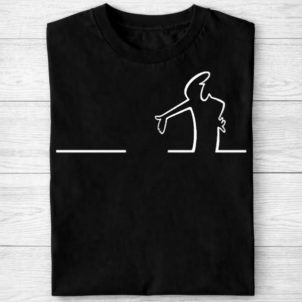 Minimalistische humor t-shirt
