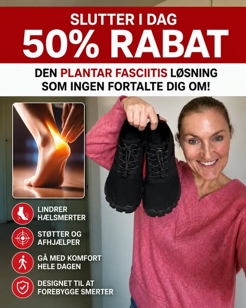 Vandafvisende barfodssko