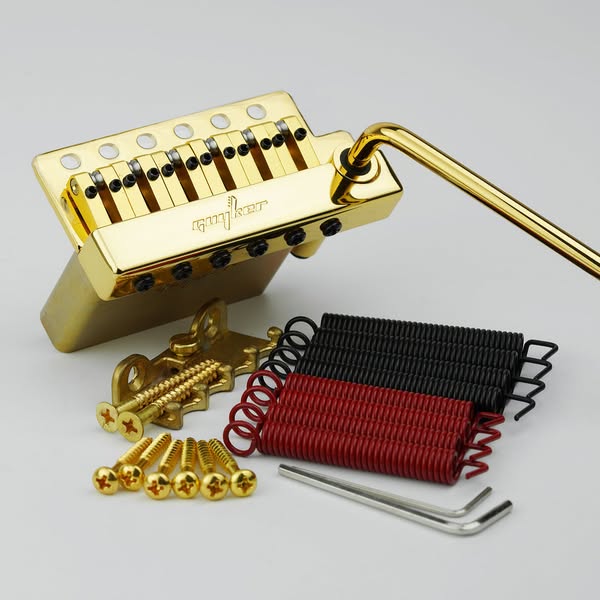 Guyker GG1009A-T 6-Point Tremolo Bridge with Brass Saddles Strat Style Electric Guitar