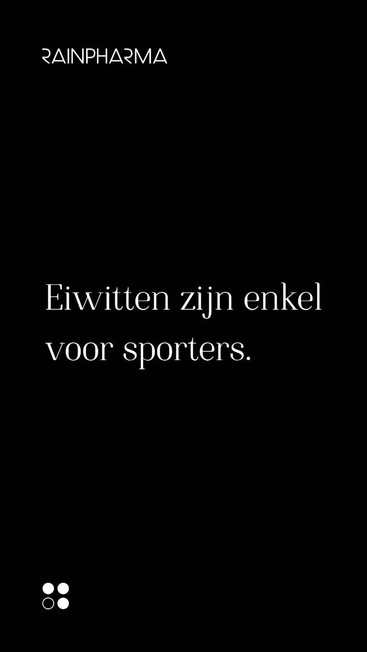 Eiwitten alleen voor sporters, really?