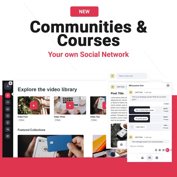 Create a mini social network in your website or funnel