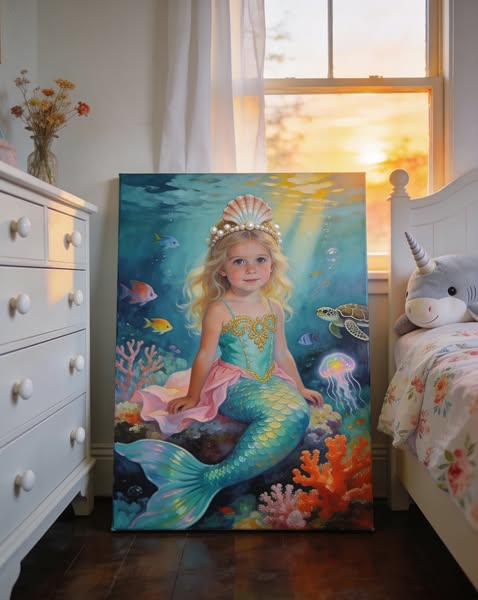 Mermaid Portrait for Her