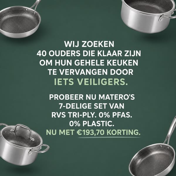 100% PFAS-vrije pannen
