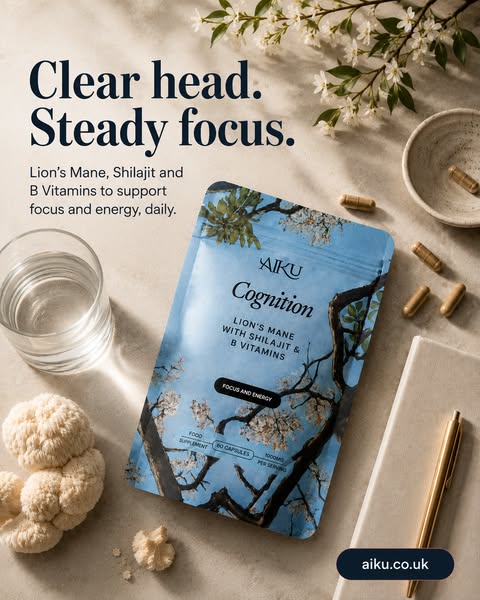 Lion's Mane Supplement for Focus & Brain Fog | Aiku Cognition