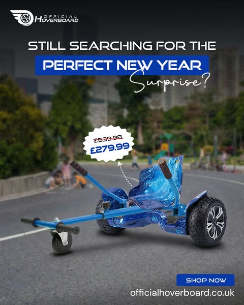 G2 Blue Galaxy Hoverkart Bundle 8.5