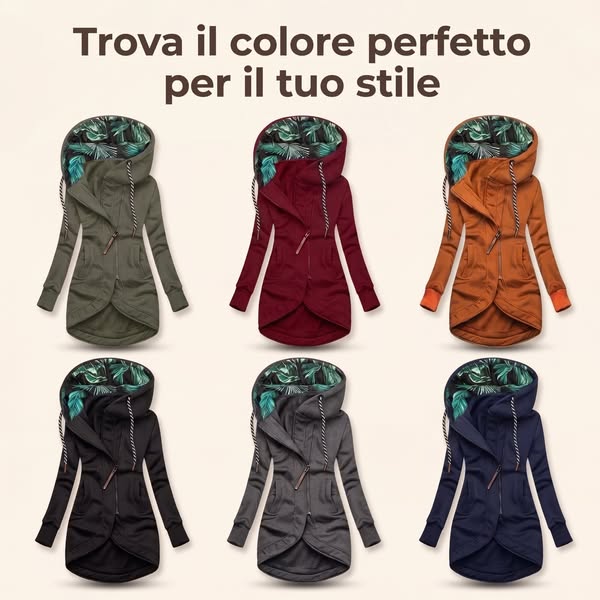 Valentina | Giacca Termica Ultraleggera con Cappuccio