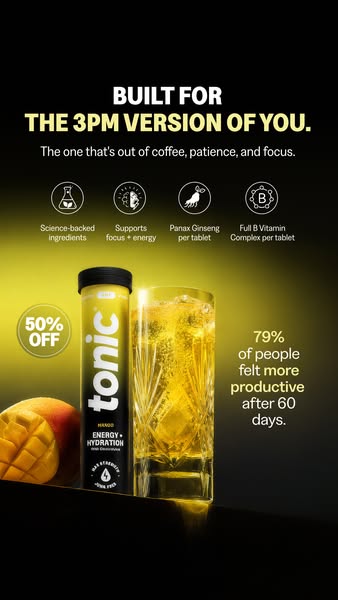 50% OFF Energy + Hydration