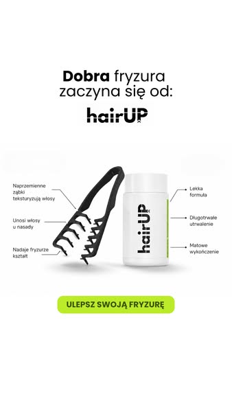 Grzebień + Puder hairUP = idealna fryzura