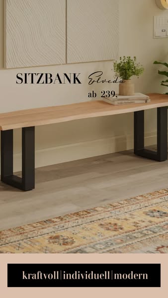 Sitzbank - stabil und modern
