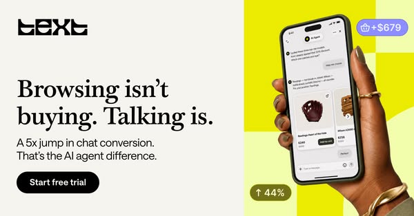 Turn visitors into buyers with Text.