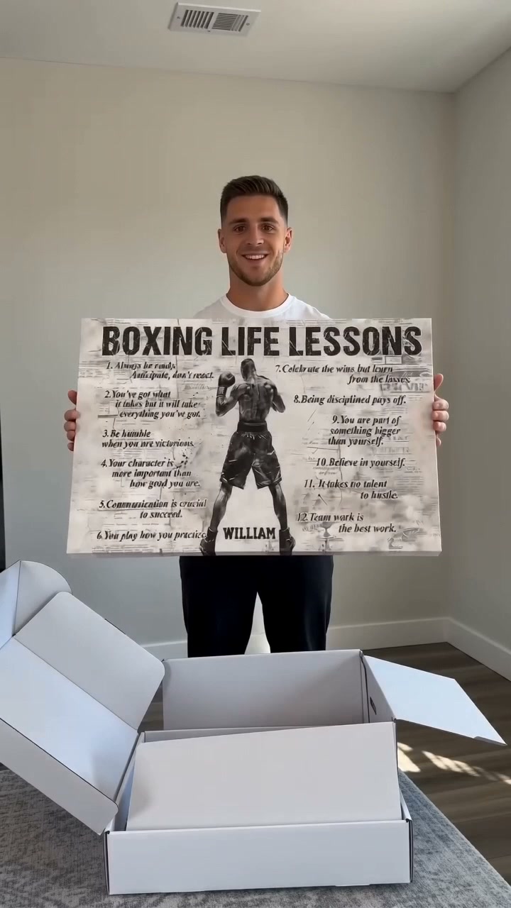 Personalized Boxing Canvas Art