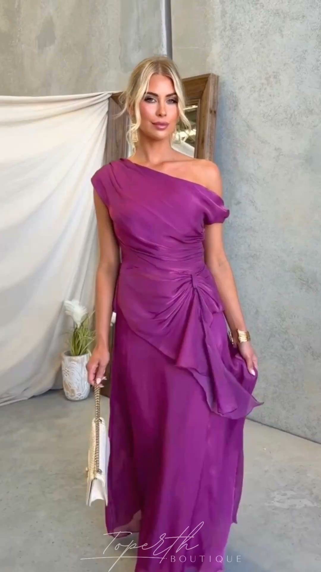 The Draped Maxi Set They'll Remember