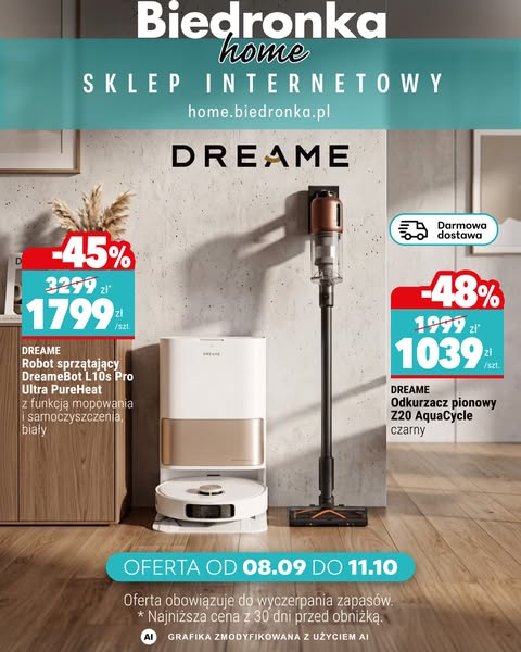 Dreame taniej do -48%!