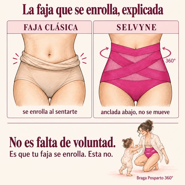 La braga posparto que no se enrolla