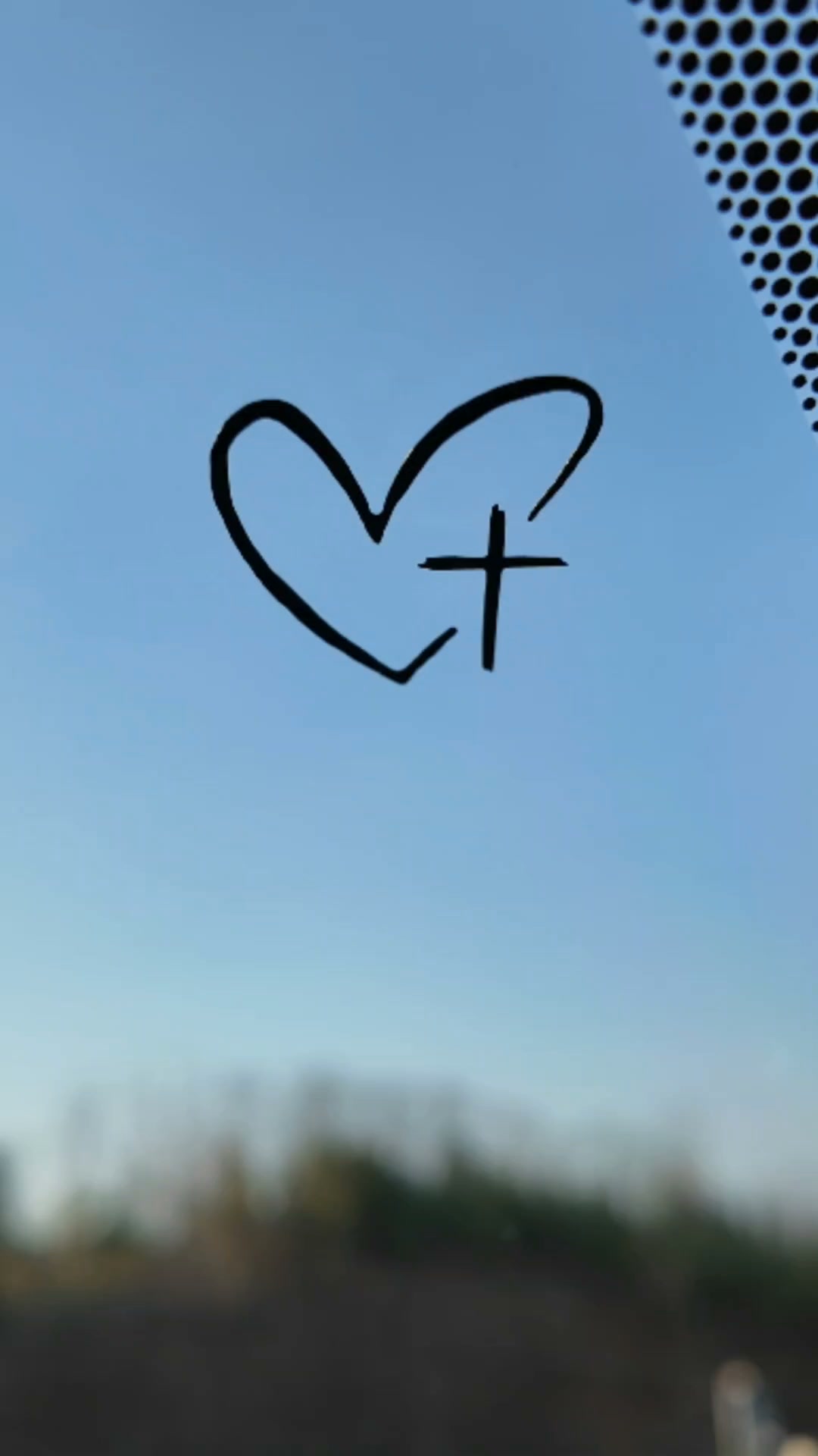 Heart & Cross Car Mirror Stickers – Car Rearview Mirror Decal