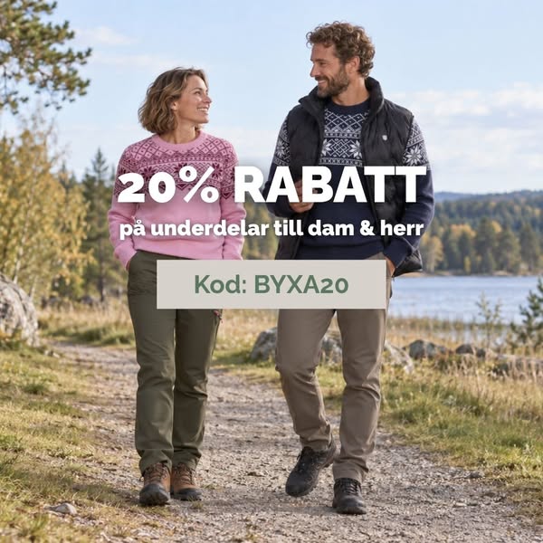 20% rabatt - kod: BYXA20