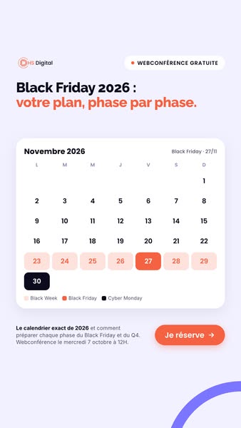 [Webconférence] 4M€ de CA au Q4 : notre stratégie Meta & Google Ads pour réussir votre Black Friday