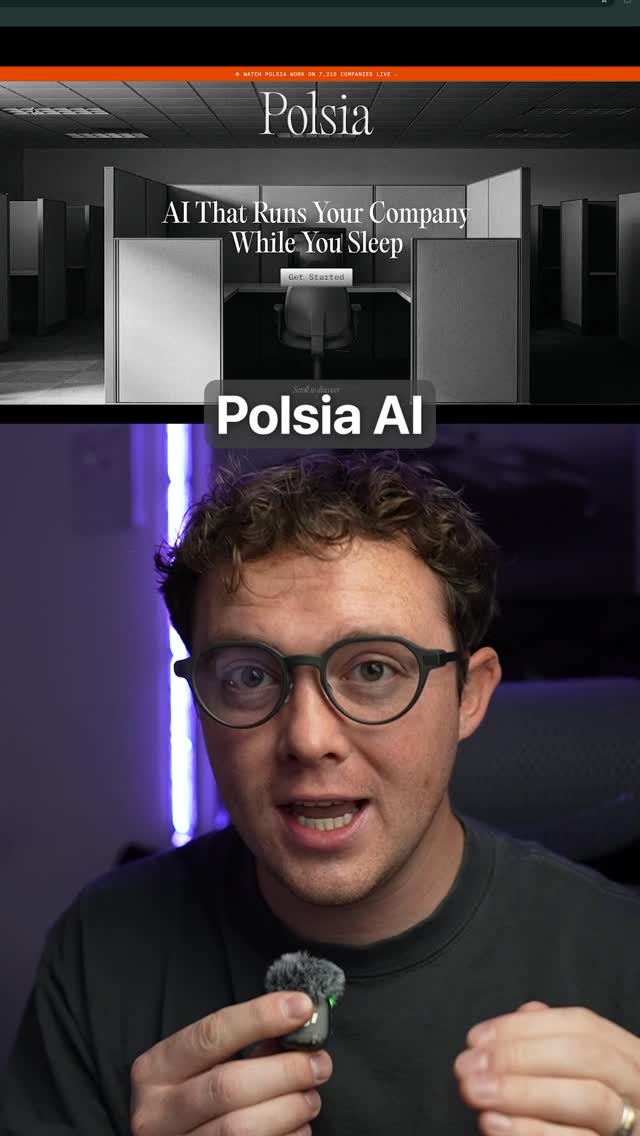 Anúncio de Polsia AI