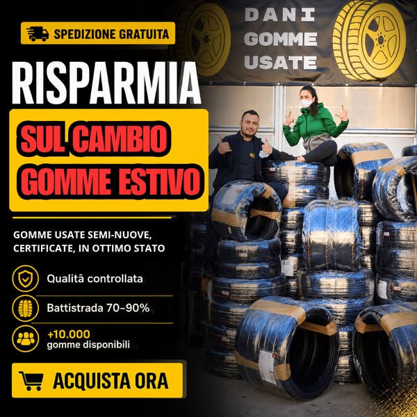 Pneumatici semi-nuovi certificati