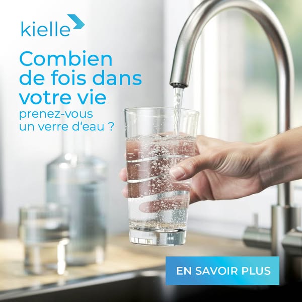 De l'eau filtrée directement du robinet