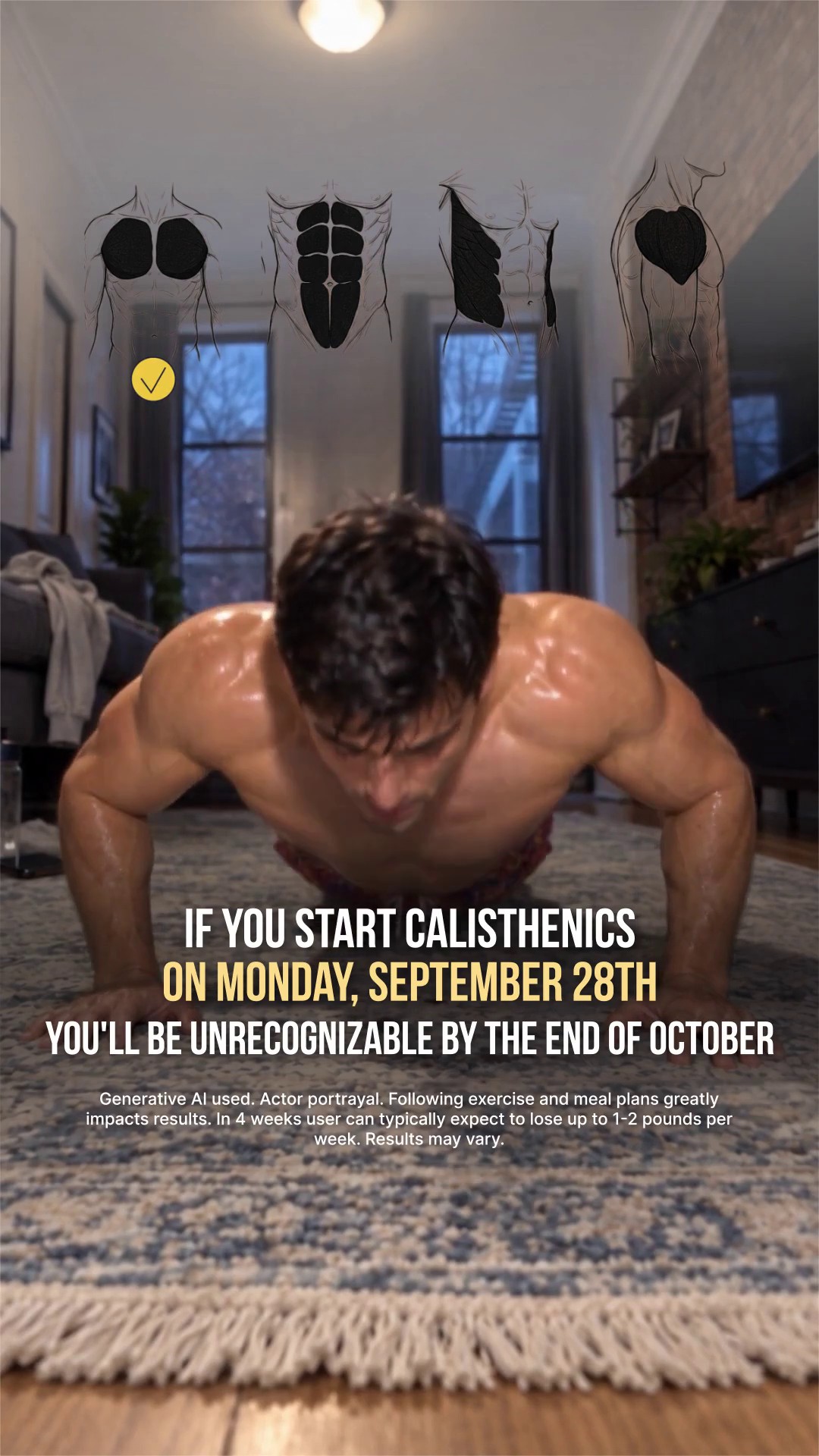 For Big Guys: Start Fifteen Today. Build Steady Strength.