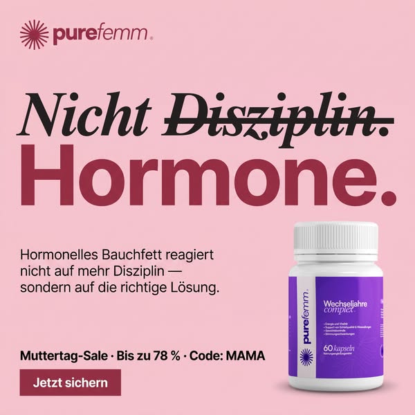 MUTTERTAG-SALE: 78 % Rabatt auf Purefemm — Code MAMA