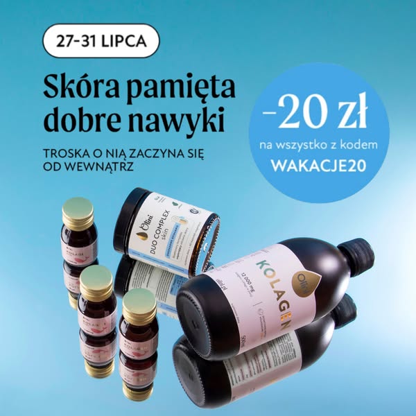 20 zł na zakupy od 99 zł z kodem: WAKACJE20