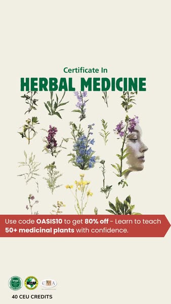 Come back to enroll in Herbal Medicine