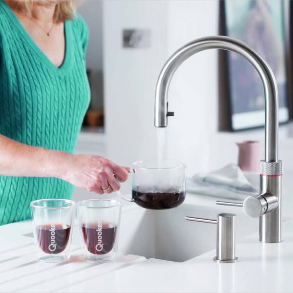 Boiling Water With Push And Turn Safety Activation