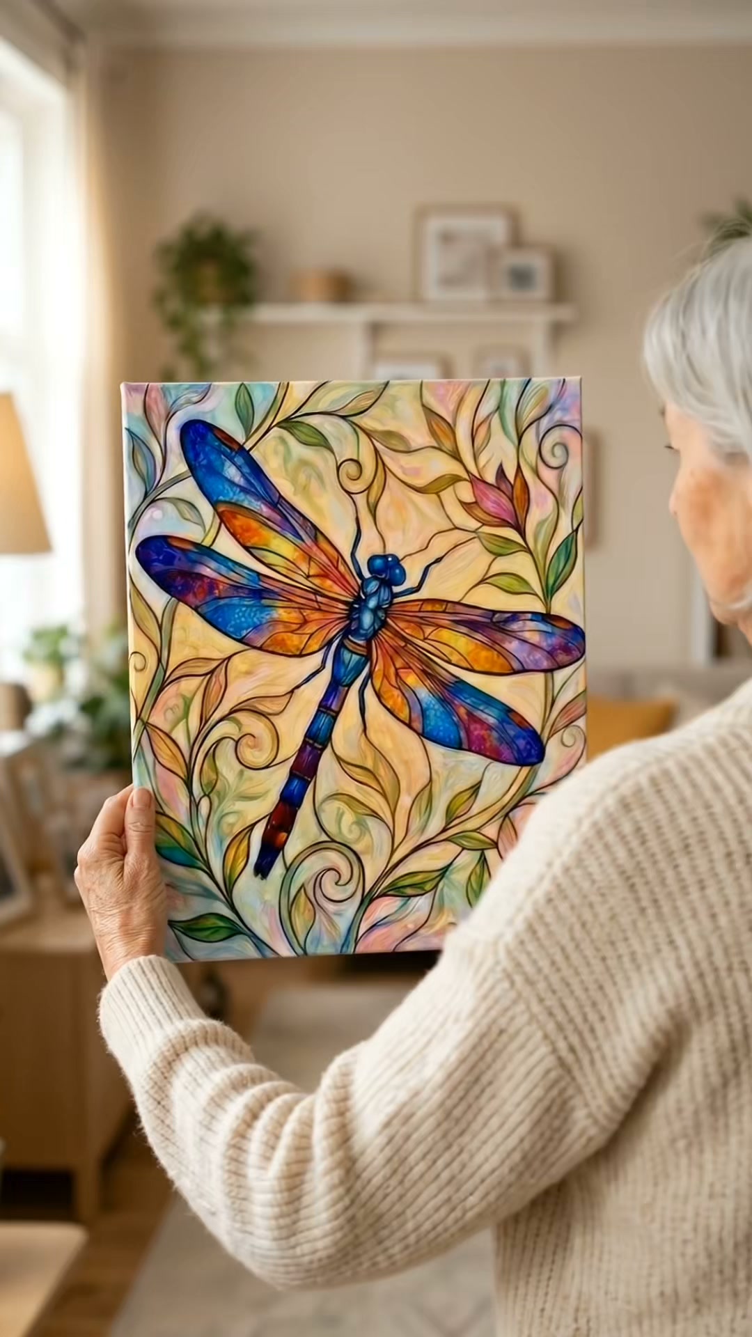 Turn A Blank Canvas Into A Stained Glass Painting