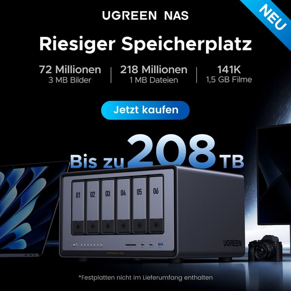 DXP6800 Ultra | Bis zu 208 TB