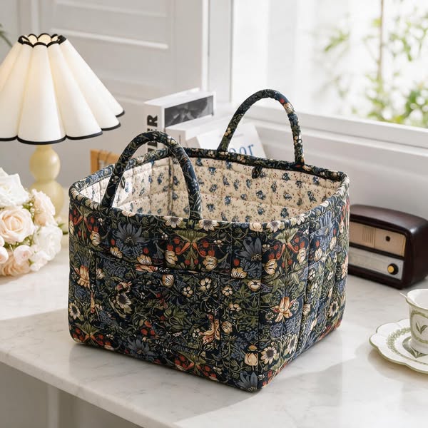 Boho Fabric Storage Basket
