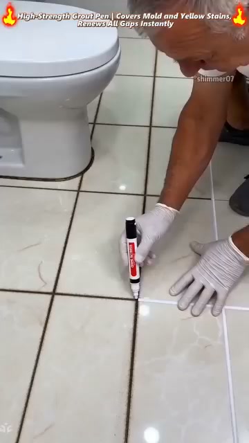 Anti-mould and waterproof joint pen for ceramic tiles
