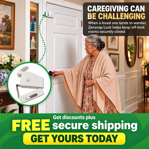 A Little Extra Peace of Mind with ZinSnap keep loved ones with alzheimer's, or a child and pets safe with ZinSnap lock so you can concentrat
