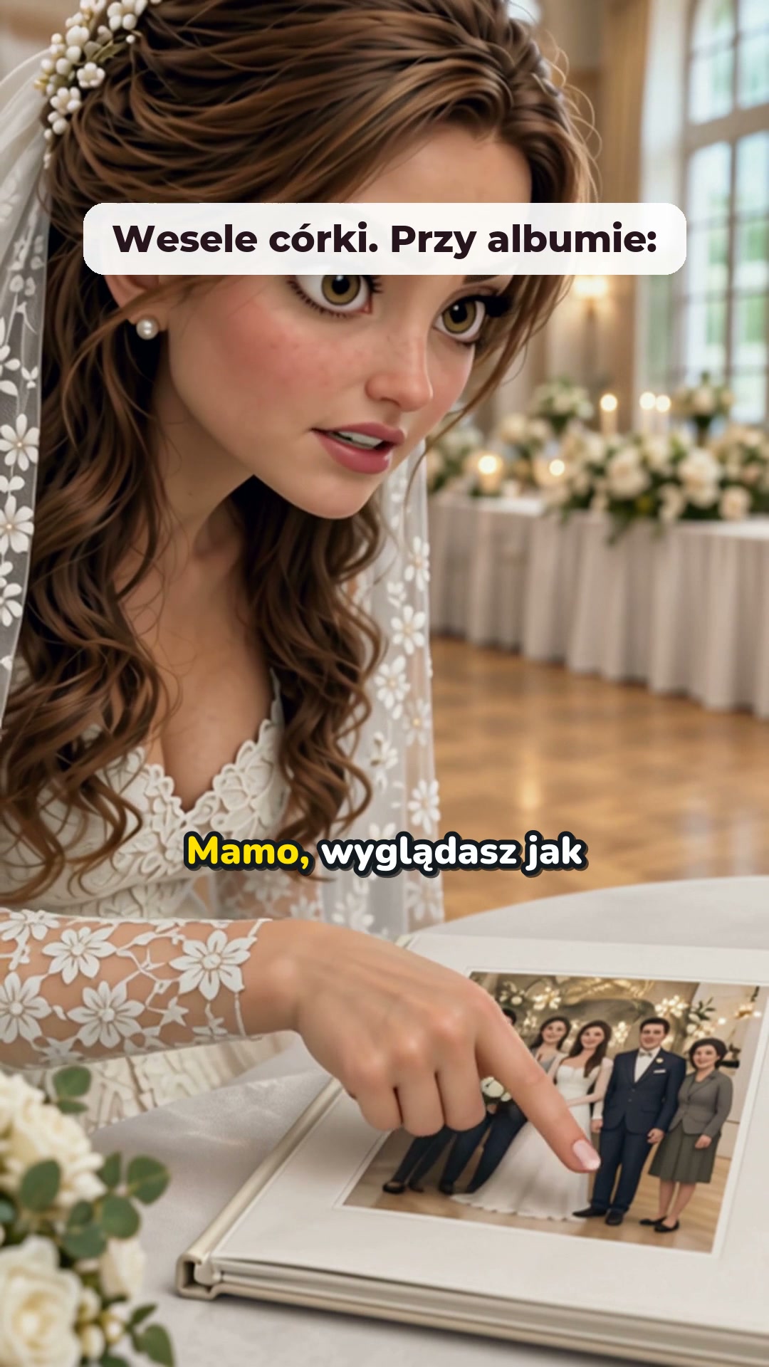 340 zdjęć z wesela. Mama na trzech