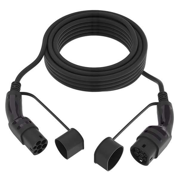 Laddkabel Typ 2 16A 3 fas 5 meter