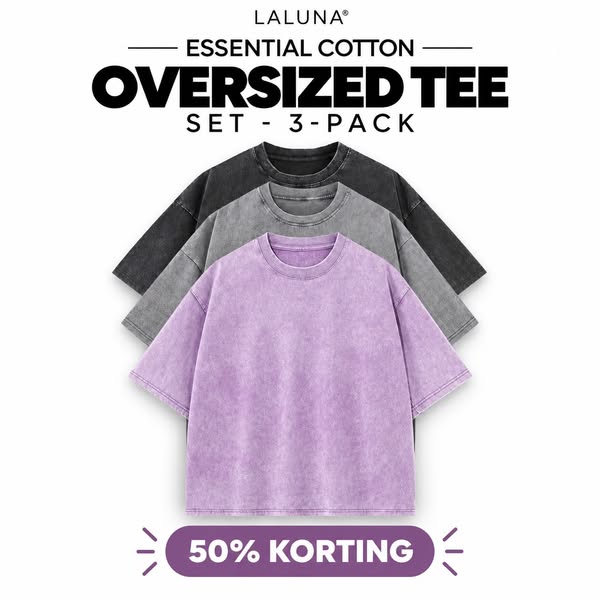 3-Pack Oversized T-Shirts