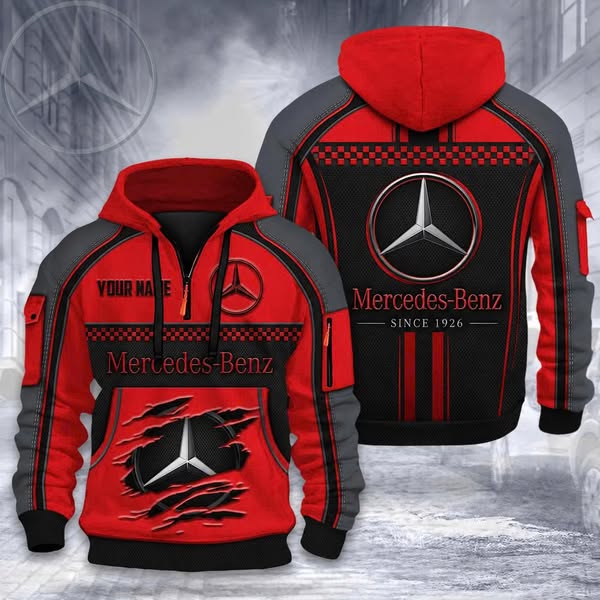 Mercedes Special Design Custom Name Thick Hoodie