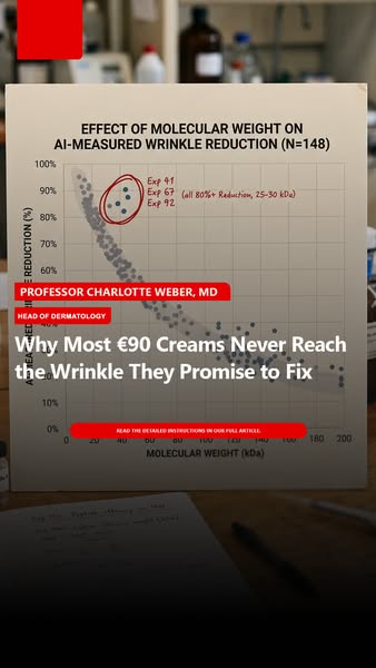 Why Most €90 Creams Never Reach the Wrinkle They Promise to Fix