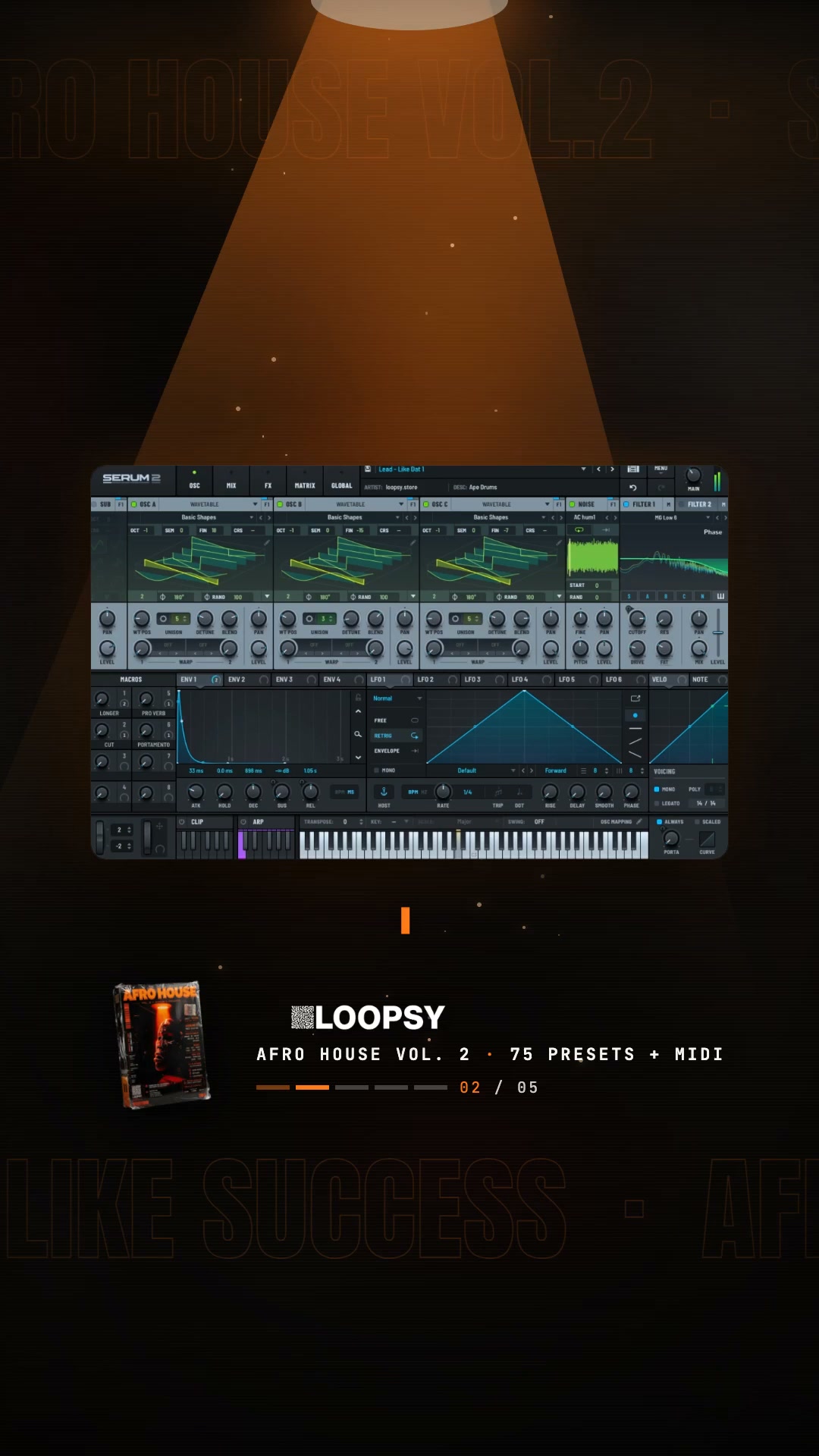 Sunset Afro House. Loaded In Serum 2.