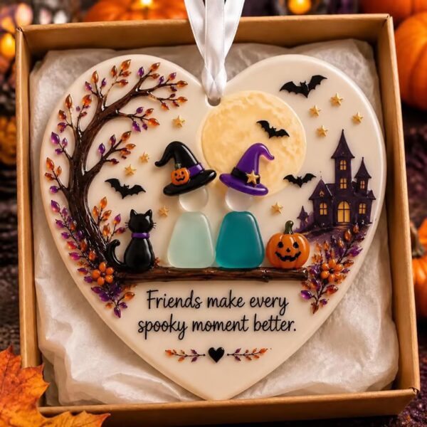 Last Day 49% OFFHalloween Friendship Sea Glass Ornament - BUY 1