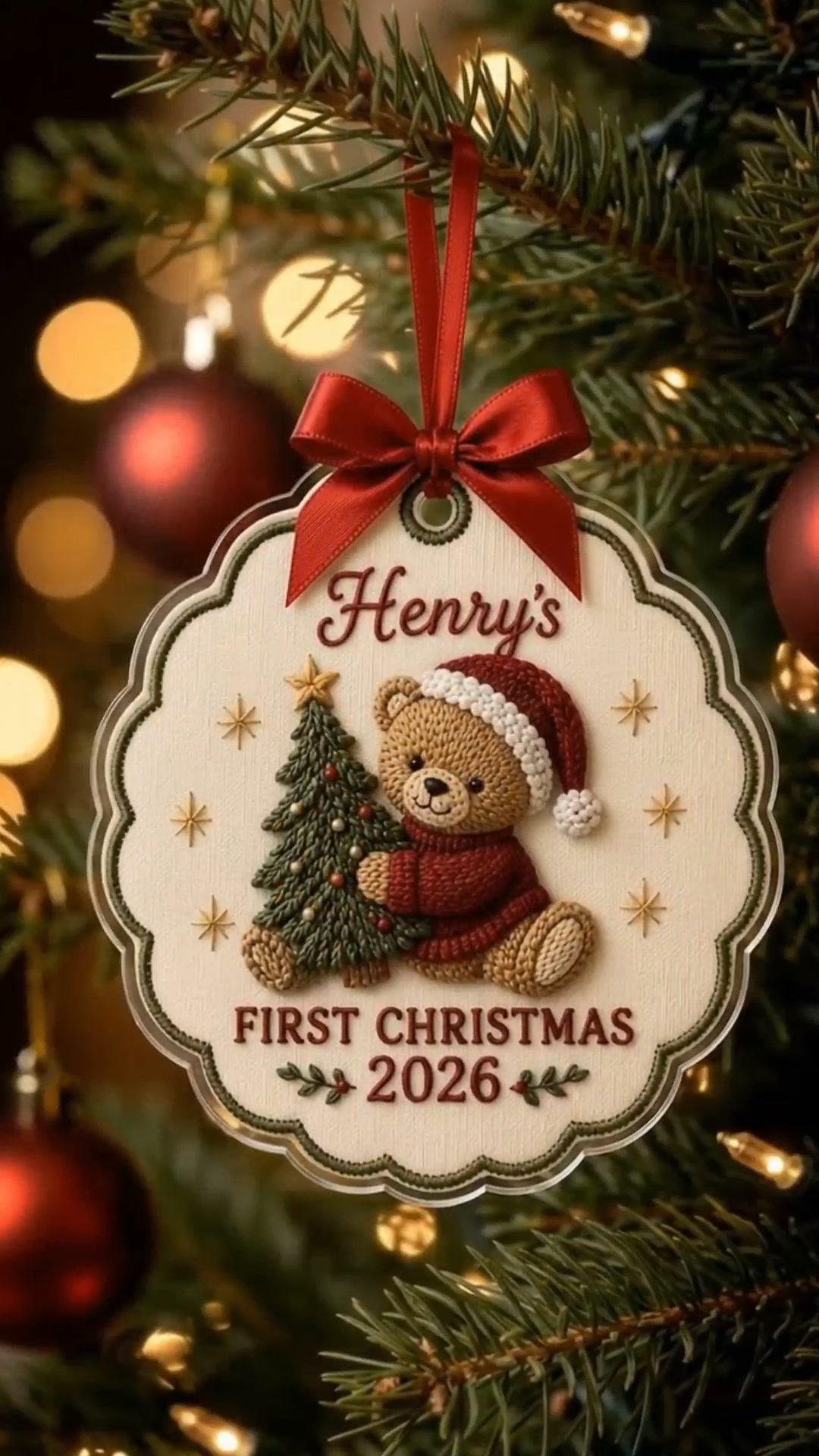 Personalized Baby’s First Christmas Ornament