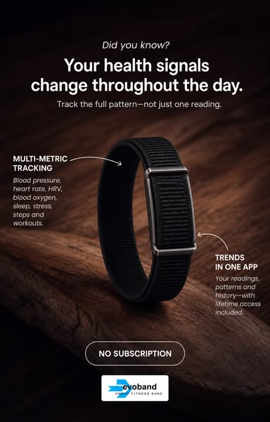 Evoband Health and Fitness Tracker