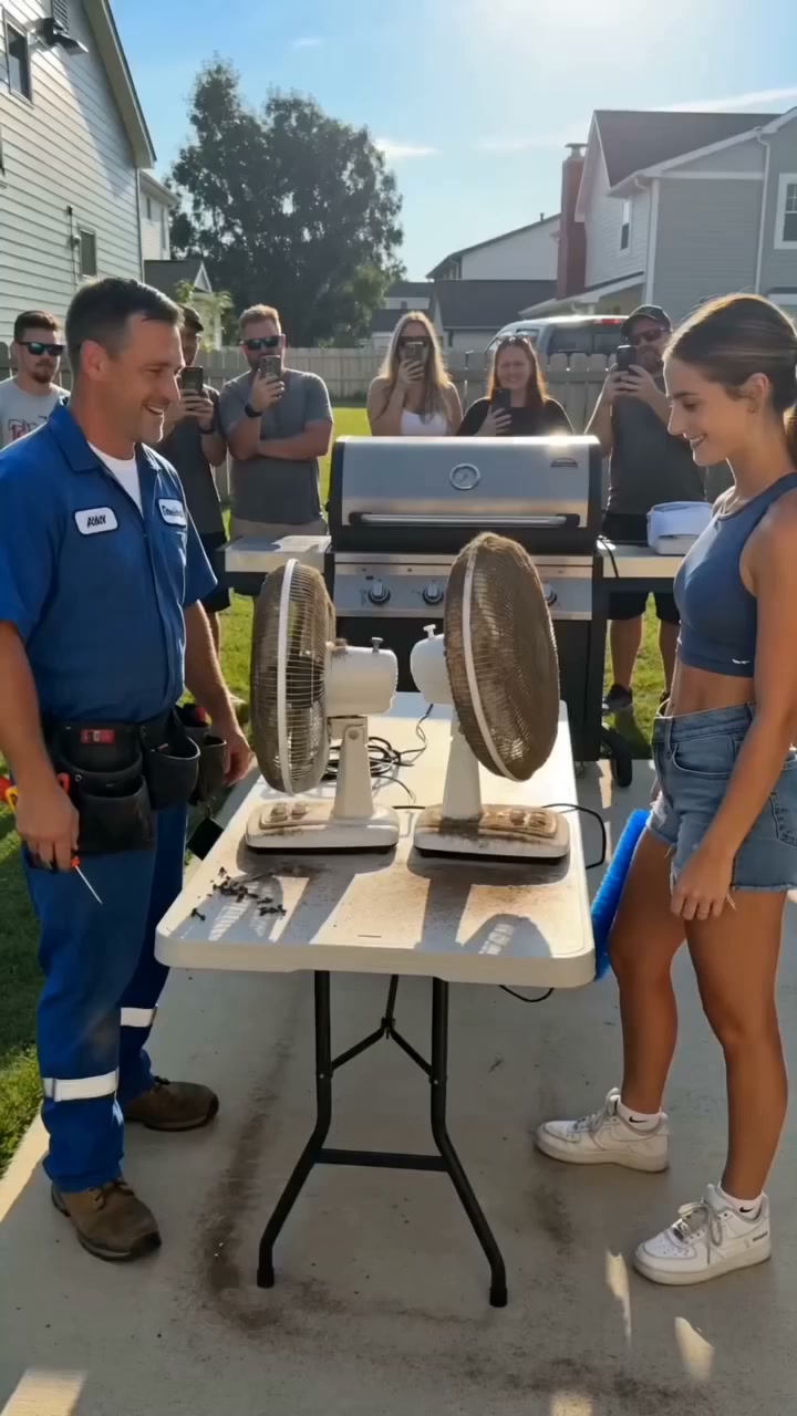 Fan cleaning brush