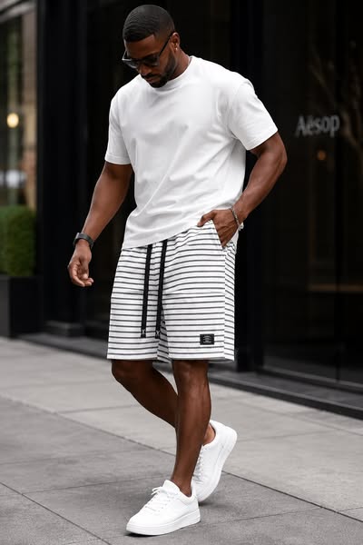 Tavo Stripe Short