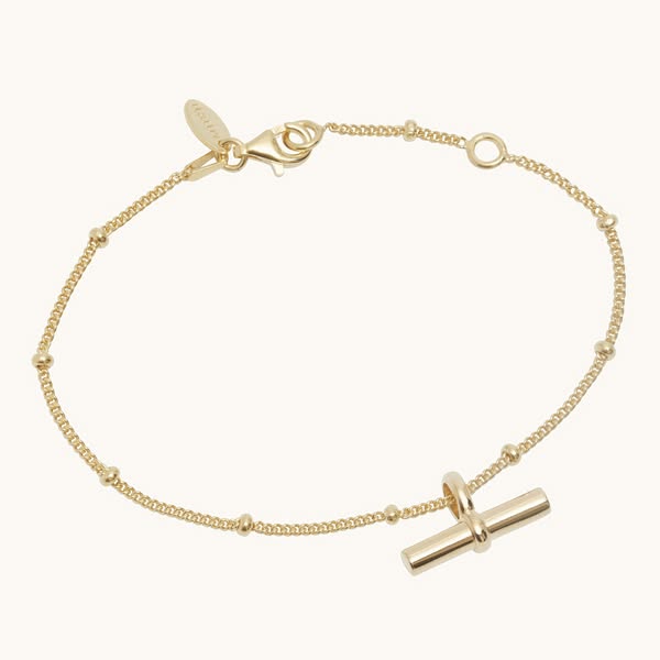 T-Bar Bracelet Gold