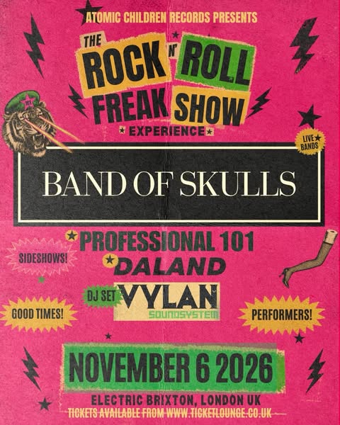 The Rock n Roll Freak Show Experience — Feat. PROFESSIONAL 101 Bundle: Ticket + Digital Album Pre-order | Electric Brixton, Nov 6 2026 - TIC
