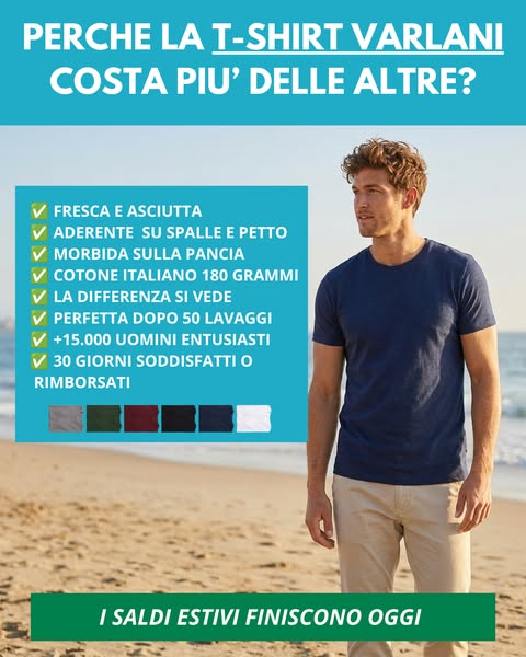 Prova la T-shirt N.1 in Italia