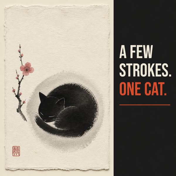 Learn The Ancient Japanese Art Of Painting Ink Cats