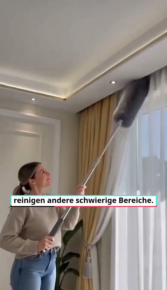 Staubfrei bis unter die Decke – ganz ohne Leiter.